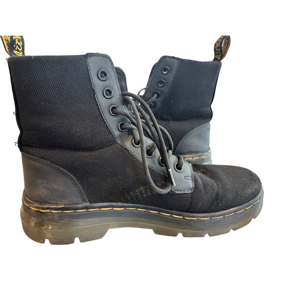 Dr Martens Combs Black Canvas‎ Combat Boots Mens Womens Size 7 US L - Picture 5 of 10